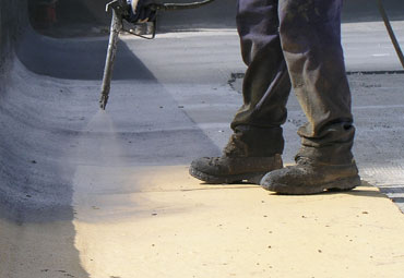 coating systems over Guelph spray foam roof systems